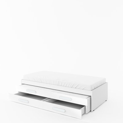 ClearAmbient Bettgestell Replay mit Stauraum und Matratze, 90 x 200 cm